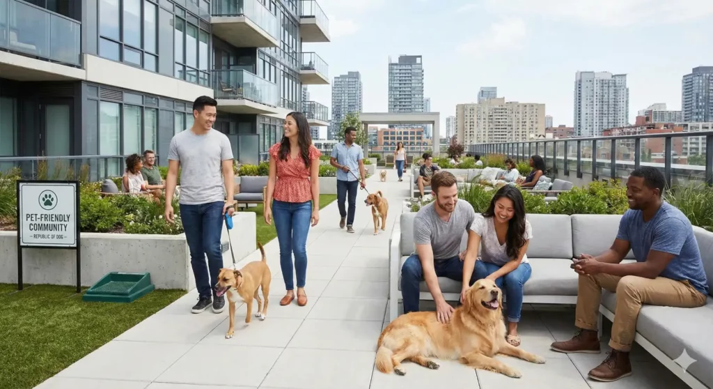 pet friendly community showing beneifts